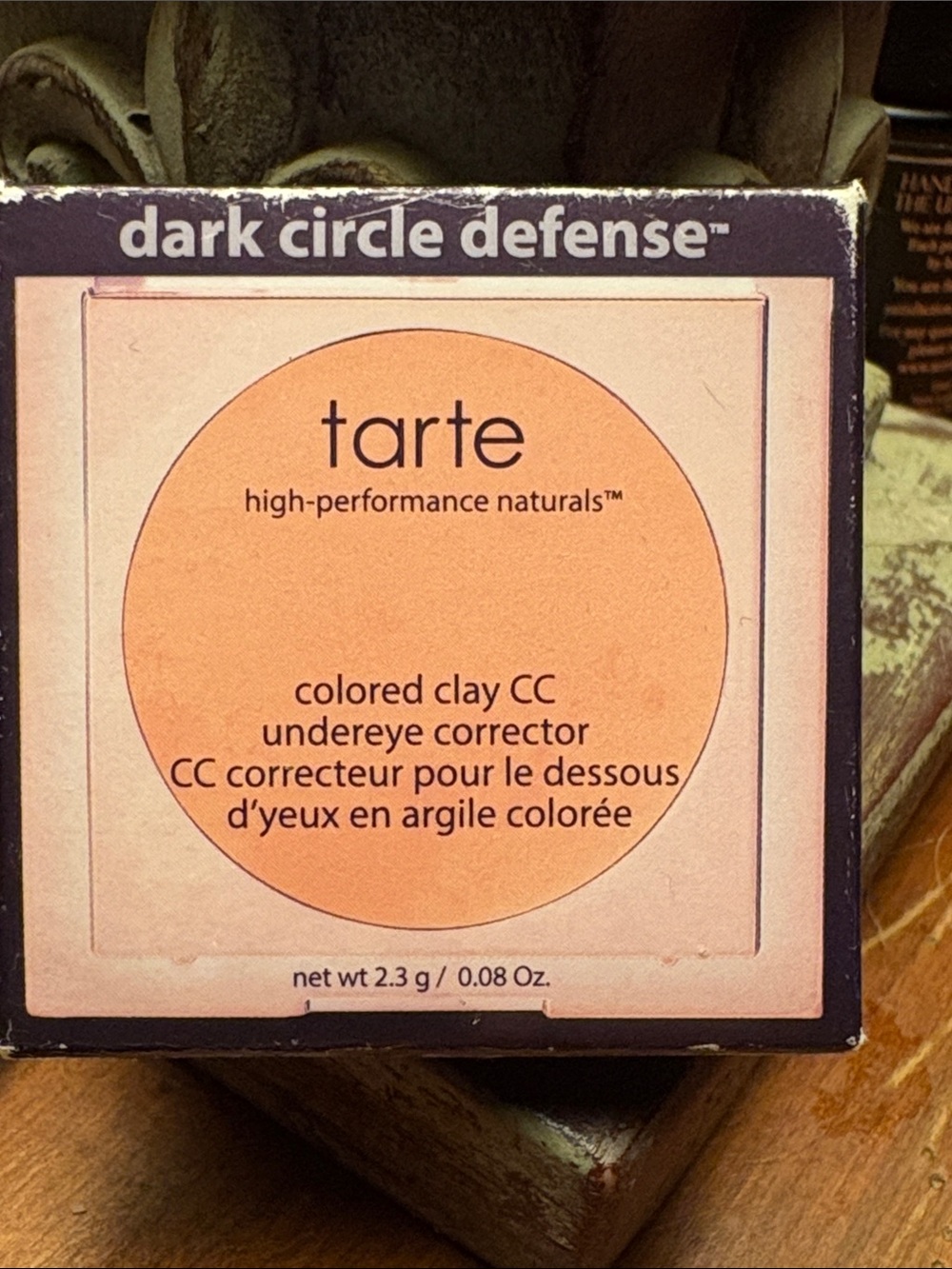 New tarte Peach-Toned Colored Clay CC Undereye Corrector